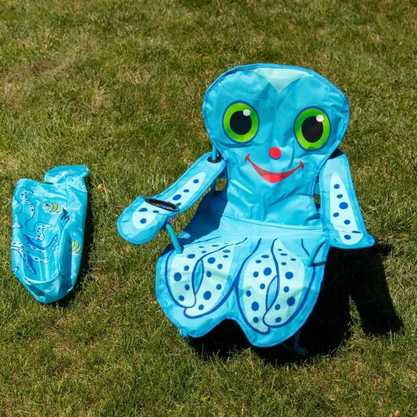 Folding Beach Chair Melissa & Doug Blue Octopus-8