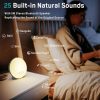 White Noise Machine JALL Sunrise Alarm Clock White-1