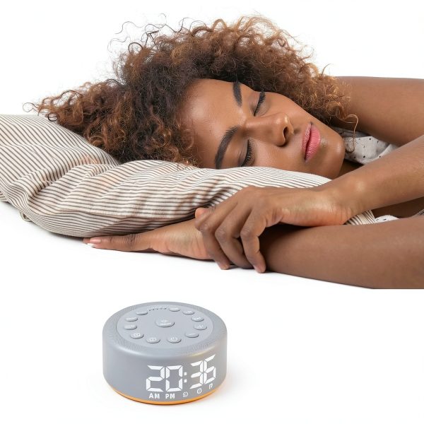 Hushing Grey White Noise Machine with Alarm-4