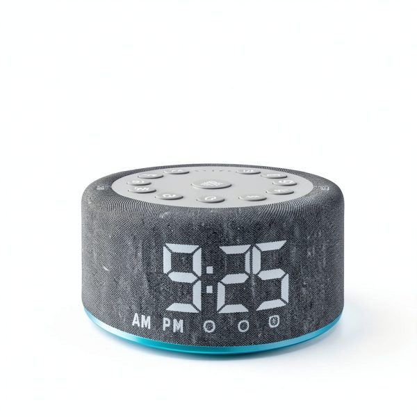 Hushing Grey White Noise Machine with Alarm-5