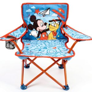 Mickey Mouse Foldable Camp Chair Sturdy Metal Kids-0