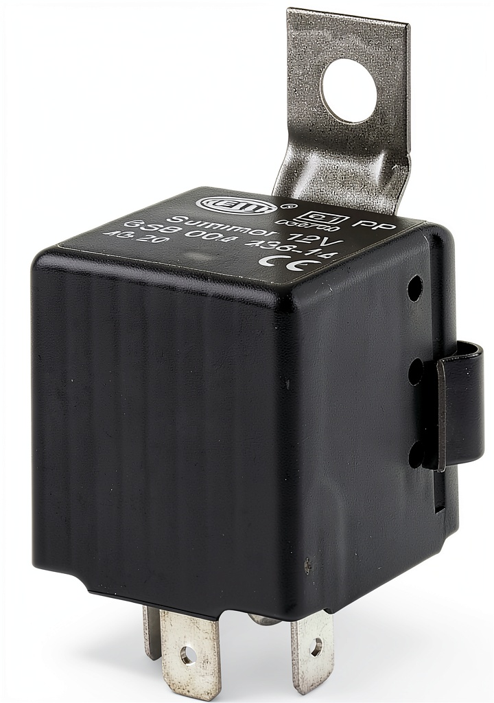 Hella warning buzzer installed in a vehicle dashboard