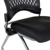 Office Star Deluxe Folding Visitor Chair Contemporary Coal-7