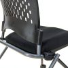 Office Star Deluxe Folding Visitor Chair Contemporary Coal-5