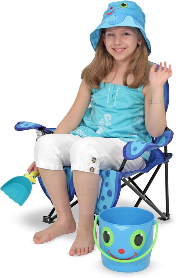 Folding Beach Chair Melissa & Doug Blue Octopus-2
