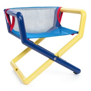 Hoohobbers Blue Mesh Folding Chair for Kids-0