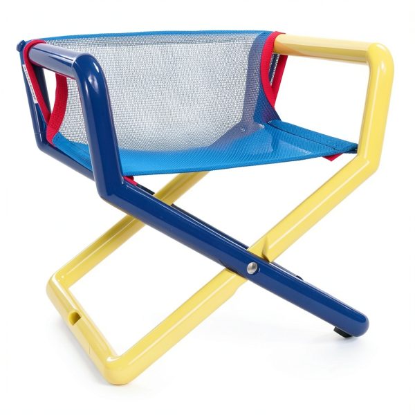 Hoohobbers Blue Mesh Folding Chair for Kids-0