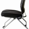 Office Star Deluxe Folding Visitor Chair Contemporary Coal-3