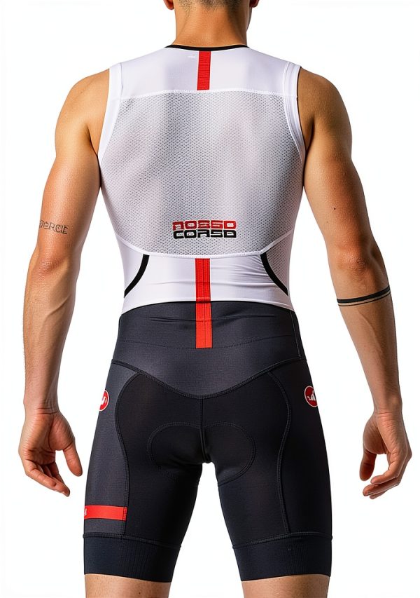Castelli Mens Triathlon Skinsuit XX-Large White/Black-1