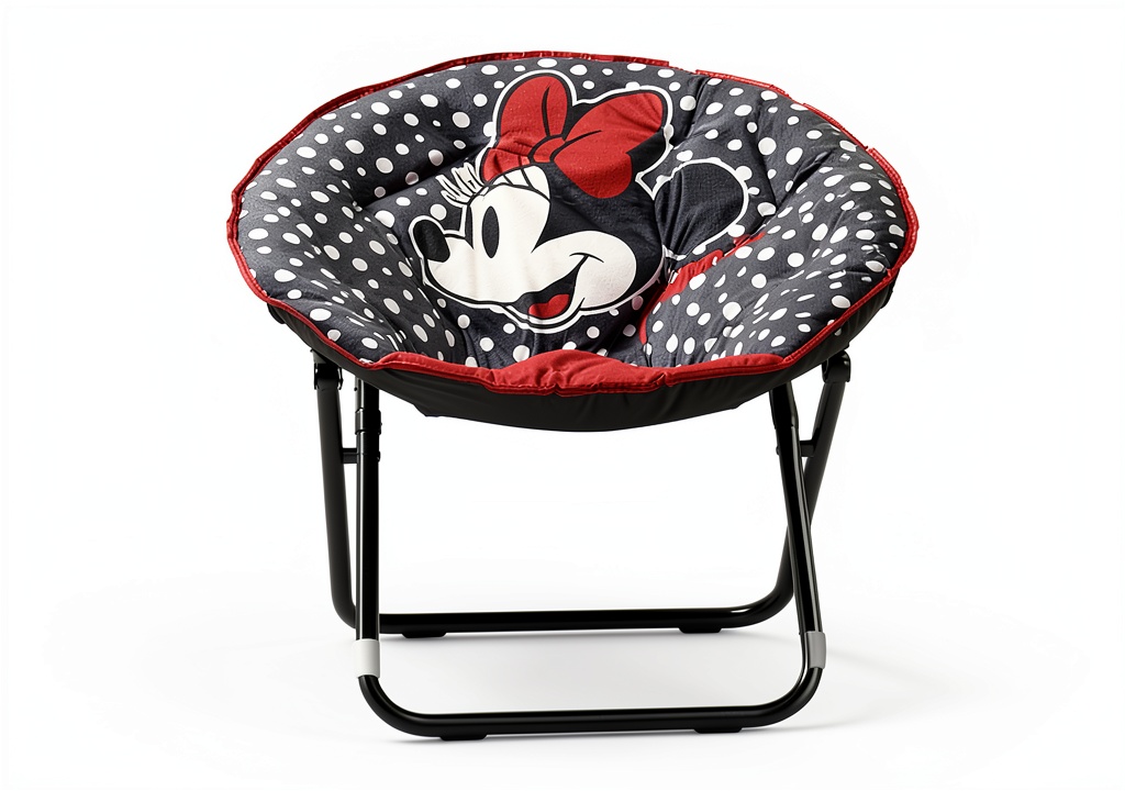 Installing Disney Minnie Mouse Chair for Adults Black in a living‑room setting