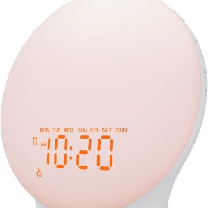 White Noise Machine JALL Sunrise Alarm Clock White-0