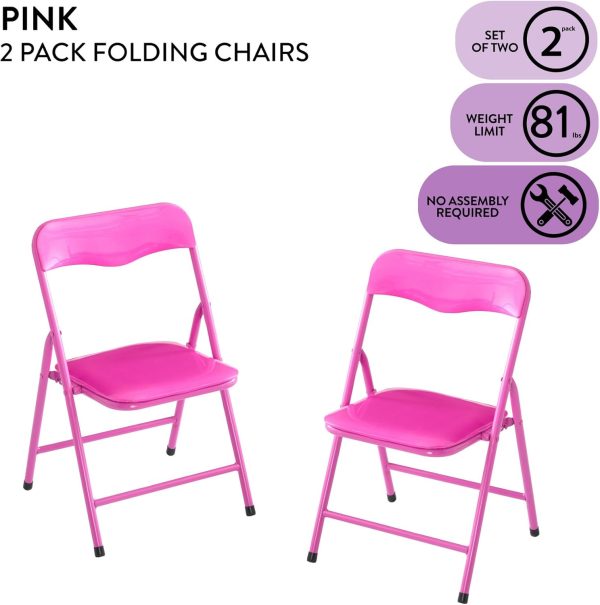 Kids Folding Chair Heritage Kids Vinyl Padded-3