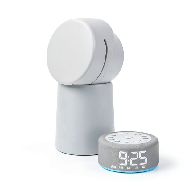 Hushing Grey White Noise Machine with Alarm-3
