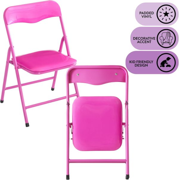 Kids Folding Chair Heritage Kids Vinyl Padded-4