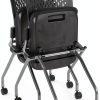 Office Star Deluxe Folding Visitor Chair Contemporary Coal-9
