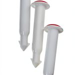 Chef Craft Poultry Thermometer 2 inch Plastic Pop up Set of 3 White-0