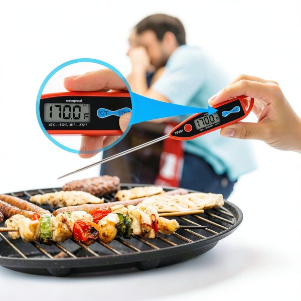 Yacumama Digital Water Thermometer for Liquid, Candle, Instant Read with Waterproof for Food, Meat, Milk, Long Probe-4