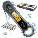 Meat Thermometer Digital, Instant Read Meat Thermometer for Grill and Cooking, with Bottle Opener, Backlight & Calibration Food Thermometer, Kitchen Gadgets for BBQ, Turkey, Candy, Liquids-0