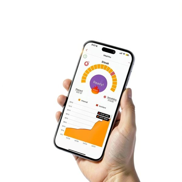 Smart Bluetooth Wireless Meat Thermometer Meuulty 2‑Probe LCD Display-2