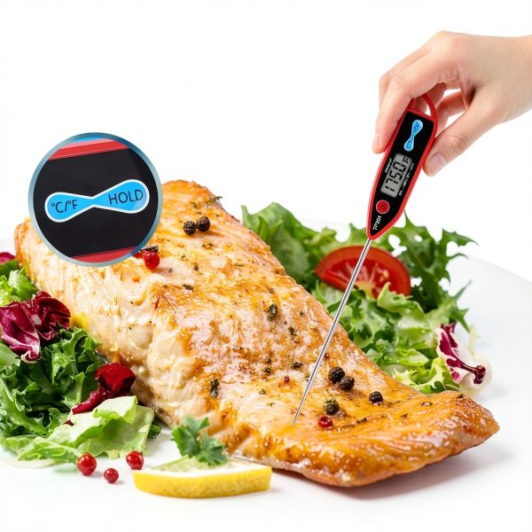 Yacumama Digital Water Thermometer for Liquid, Candle, Instant Read with Waterproof for Food, Meat, Milk, Long Probe-5