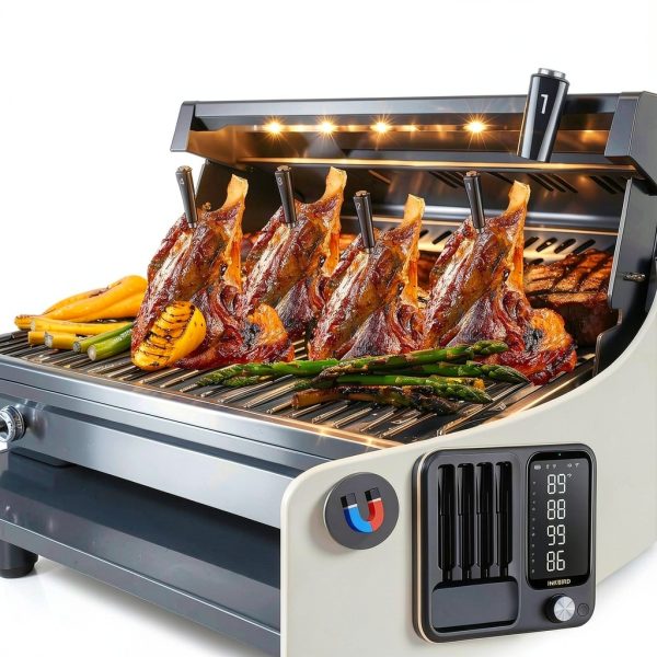 Wireless Meat Thermometer Inkbird 4‑Probe WiFi Bluetooth Unlimited-2