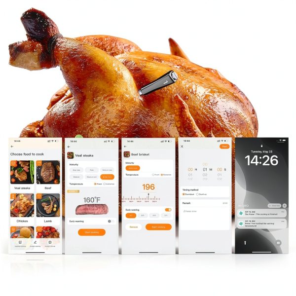 Wireless Meat Thermometer Inkbird 4‑Probe WiFi Bluetooth Unlimited-4