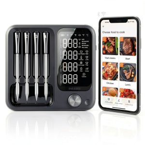 Wireless Meat Thermometer Inkbird 4‑Probe WiFi Bluetooth Unlimited-0