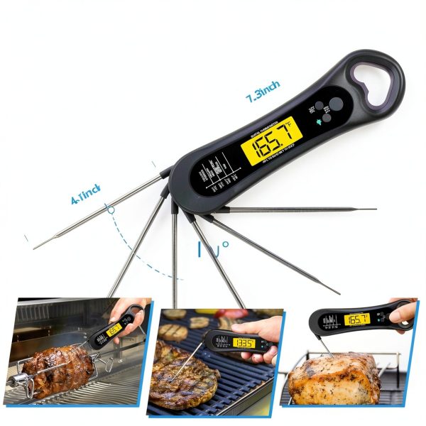 Digital Meat Thermometer Biison B-D2-5 Waterproof 3s Fast Read-4