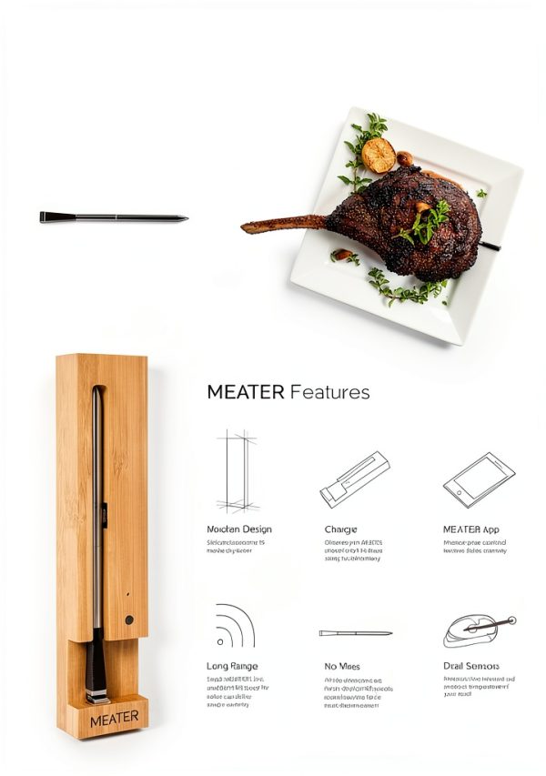 Meater Wireless Meat Thermometer Bluetooth Ready-5
