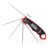 Lonicera Meat Thermometer Waterproof Instant‑Read Foldable Probe Red-5